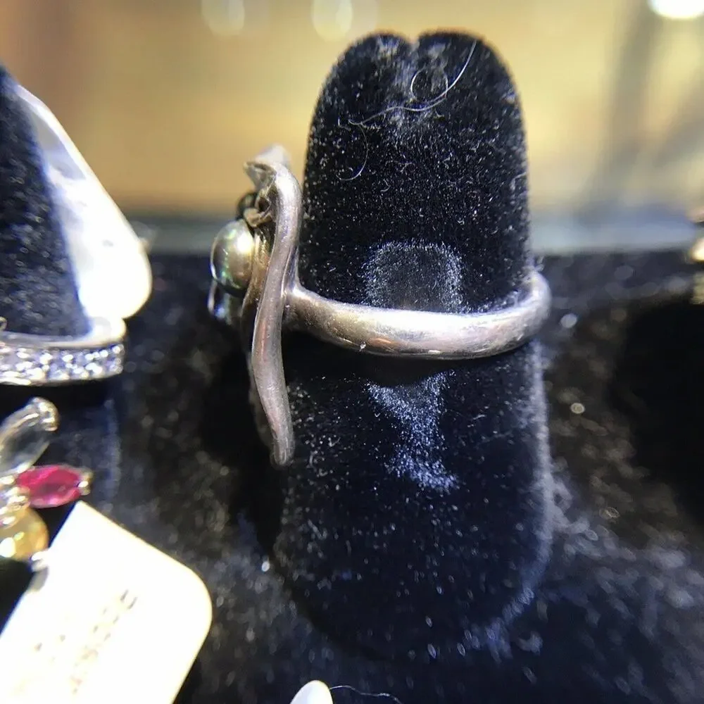 Robson Jewelers Ring Sz6.5 Silver/Pearls 925 NWT (All Stones Simulated)